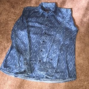 Men’s American Rag Denim Button Up
